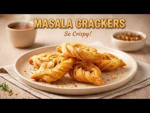 Masala Crackers Recipe | Crispy & Spicy Snack | POP's Kitchen