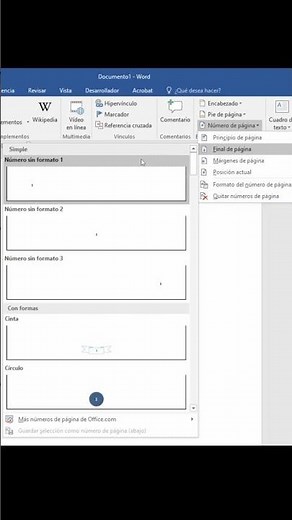 Cómo numerar páginas en Word