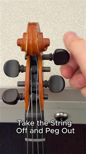 Why would someone drill a hole through a violin peg? 🎻