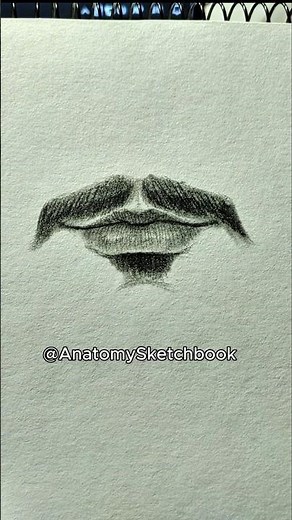 How to Draw Lips + Mustache ✏️ (Easy Tutorial)