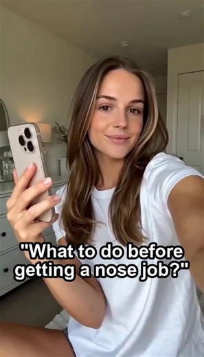 got asked this 100 times: "what to do before a nose job?" 😭