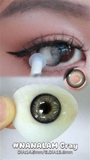 [Mislens] NANALAM Gray ✨ #mislens #mislenscontacts #coloredcontacts