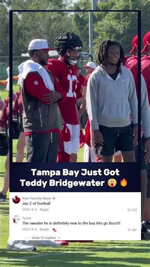 Tampa Bay Just Got Teddy Bridgewater 😮‍🔥 #buccaneers #nfl #superbowl #shorts