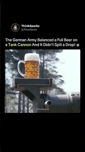 German Tank Balances a Beer Without Spilling! 🍺 | Leopard 2 Engineering Genius