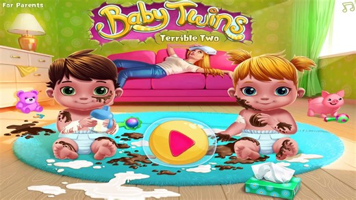 Baby Twins Adorable Two - Fun Care Kids Games - Play And Learn How To Take Care Of Babies