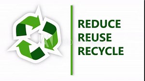 Animated illustration of reduce reuse recycle icon motion graphic. Suitable for nature environment go green content.