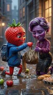 Morango é humilhado entregando lanche #cartoon #disney #animation #history #funny #pixar #3d