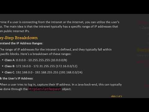 How to Determine if a User is Connecting from the Intranet or Internet