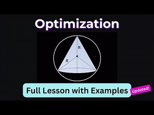 Optimization Problems | Calculus I (full length lesson)