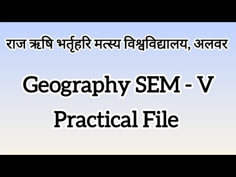 B.A SEM–5th Geography Practical File