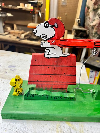 Snoopy Flying Ace Whirligig - Etsy