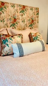 We were so excited to install this pretty bedroom last week for one of my favorite clients, at her lake house. The design features a wonderful English chintz from @jeanmonroprints (pattern Cobham, color Peach) coordinated with a soft @brunschwigfils tiny floral print (Anduze Print, Pink) and plenty of tassel fringe. Right now, we are taking a limited number of residential soft furnishings projects for the second half of the year, to accommodate several large commercial projects that are currentl