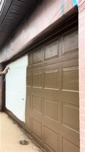 Painting a Garage Door