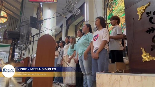 Kyrie - Missa Simplex Richard Proulx Adapted by Michael O'Connor, O.P #AdIesumPerMariam #MCComms #JubileeYear2025 #PilgrimsOfHope FB Page: Marian Choir