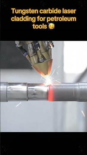 Tungsten carbide laser cladding for petroleum tools. #lasercladding #piston #plasma #cladding #cnc