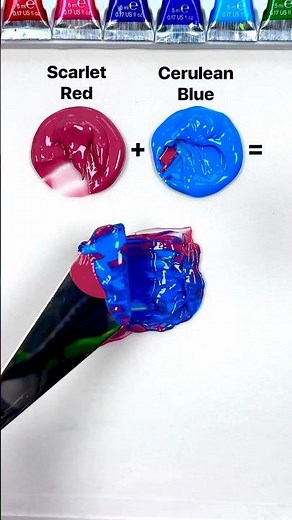 Unexpected color recipes (new edition) #colormixing #paintmixing #satisfyingart #tappingsounds