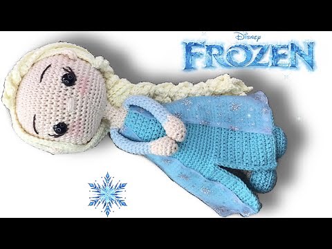 TUTORIAL | Elsa Frozen Amigurumi | Parte 2 (SUBS🇺🇸🇧🇷) #crochet #elsatejida #princesaelsa