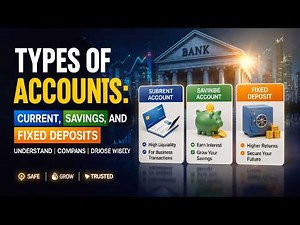Types of Accounts Current, Savings, and Fixed Deposits