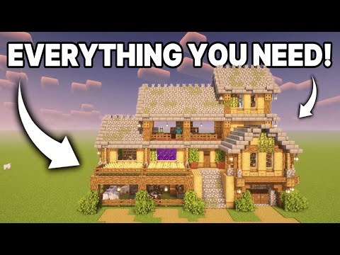 Minecraft The Ultimate Survival House Tutoria⚒️ #MinecraftBuilds #Minecraft #Minecrafttutorial