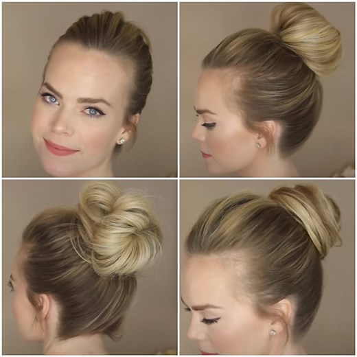 689K views · 6K reactions | We love how easy these messy bun techniques are! | MetDaan | Facebook