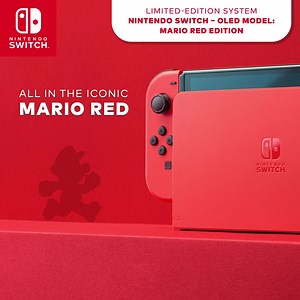 2.2K views · 3.1K reactions | This limited-edition Nintendo Switch – OLED Model: Mario Red Edition system inspired by Mario is only available while supplies last. | Nintendo Switch | Facebook
