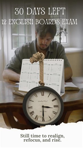 Class 12 CBSE English Board Exam 30 DAYS LEFT | Best Youtube channel to study english #ytshorts