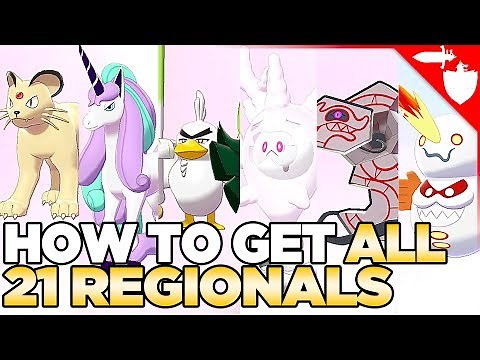 How to Get & Evolve all Galarian Variant Pokemon / Yamask, Farfetch'd etc - Pokemon Sword and Shield