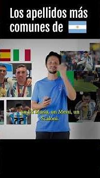Italian and Spanish Surnames in Argentina