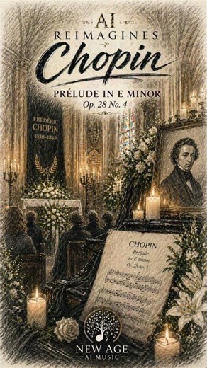 AI Reimagines Chopin | Prelude in E Minor – Quiet Sorrow #Shorts