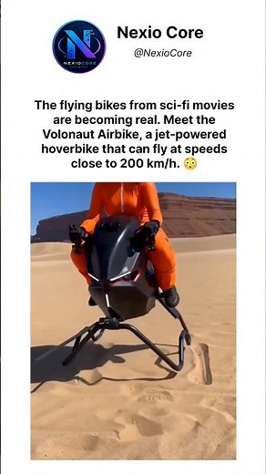 Flying Bike Can Reach 200 km/h 😳🚀🏍️