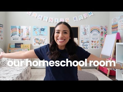 Learning Room & Playroom Setup | Creating Our Homeschool Space for Our Toddler and Baby