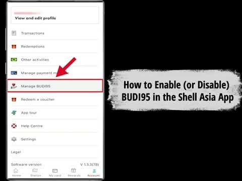 How to Enable (or Disable) BUDI95 in the Shell Asia App