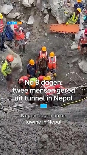 Twee mensen na 9 dagen gered uit tunnel in Nepal | RTL Nieuws