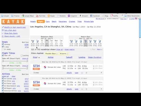 How to Find Cheap Flights Using Kayak.com - Part 1 of 3 in Finding Cheap Flights Series