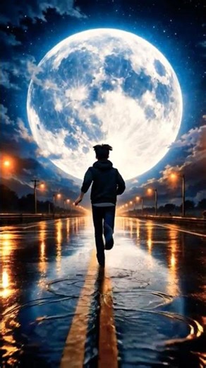 Some Nights Feel Different… 🌙✨ | 4K Anime Aesthetic Wallpaper #trending #moonlight