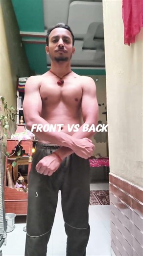 Front vs back #workout #fitness
