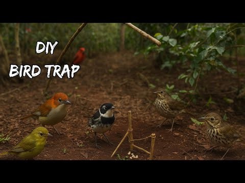 How to easily make a bird trap 🦅