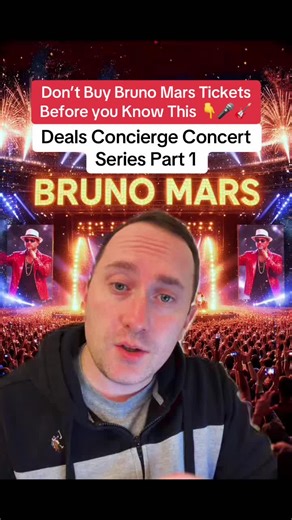 🎤 BRUNO MARS CONCERT HACK 💃🏽🕺🏽 Still paying $500 for Bruno Mars tickets? You don’t need VIP prices to get a VIP experience 👇 💥 BEFORE the show: 🎟️ Use presale access 📉 Missed presales? No problem. 💺 Avoid floor seat FOMO 🚗 Skip $100 venue parking 👕 Merch hack 🛏️ Hotel hack 📦 Online merch drop 🧠 The secret? The concert isn’t expensive. People just don’t plan it right. 📌 Save this for your next concert night 💬 COMMENT “BRUNO” & I’ll DM you my full Bruno Concert Savings Checklist #