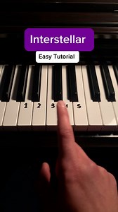 1.3M views · 12K reactions | Interstellar in under one minute ❤️ #piano #tutorial #pianomusic #interstellar | Keys Tutorials | Facebook
