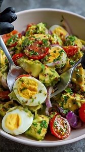 Avocado Egg Salad #avacados #eggs #recipe #easyrecipe #healthyeating #food #veganrecipes #health