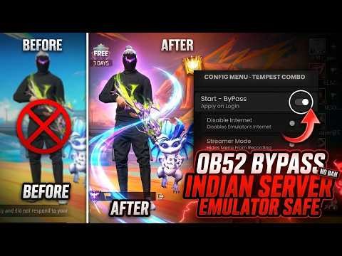 NEW FREE EMULATOR BYPASS OB52 SAFE 💻 FOR FREE FIRE | 100% ANTI-BAN | MATCHMAKING FIX & NO LAG