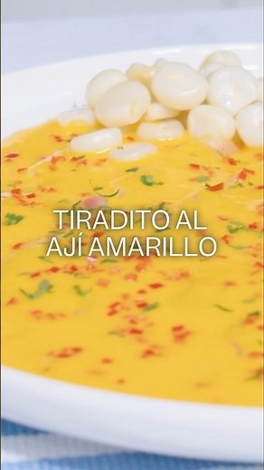 Tiradito with yellow chili, a delicacy full of authentic Peruvian flavor. 🇵🇪✨