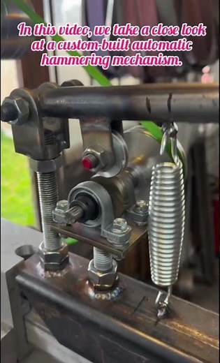 ​DIY Automatic Spring-Loaded Power Hammer | Mechanical Engineering Project