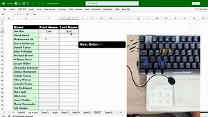 134K views · 919 reactions | Separate First and Last Names Instantly in Excel with One Shortcut! ✨ Just type one example, hit Ctrl + E, and watch Excel do the rest using Flash Fill. It’s the fastest way to clean up your name data - no formulas, no manual work! Try this and you’ll never split names the old way again. #ExcelTips #FlashFill #hack #tips #tricks #ExcelShortcuts #DataCleaning | Ovins Kawre | Facebook