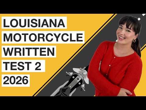 Louisiana Motorcycle Written Test 2 2026 (50 Questions with Explained Answers)