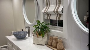 Cordless Roman Shades with Border, Blackout White Beige Border Roman Window Shades, Washable Custom Fabric Roman Shades for Windows, Kitchen Windows
