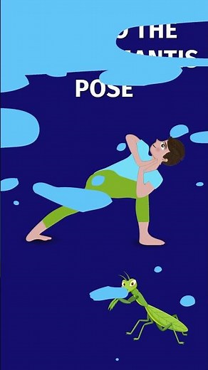 Let’s learn about the praying mantis and do the pose! #kidsyoga #yogaguppy