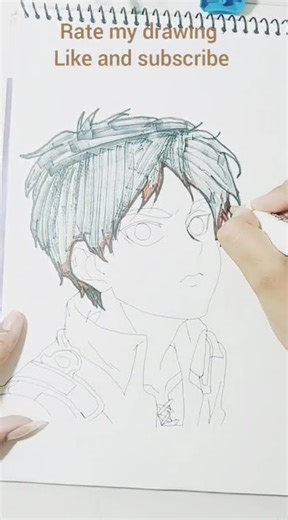 Eren Yeager cool drawing # eren Yeager # cool # drawing # short
