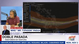 WEATHER UPDATE FROM MR. MIKE PADUA, as of 8:30AM today, November 3, 2025. | RMN DWNX NAGA