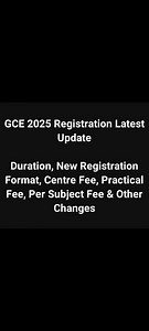 3.8K views · 13 reactions | GCE Fees, Newly Introduced Online Candidate Registration System and Everything You Need to Know About 2025 GCE Exams. Whatsapp 973328997 to be added to our GCE Whatsapp Group | HMT Academy GCE Centre | Facebook